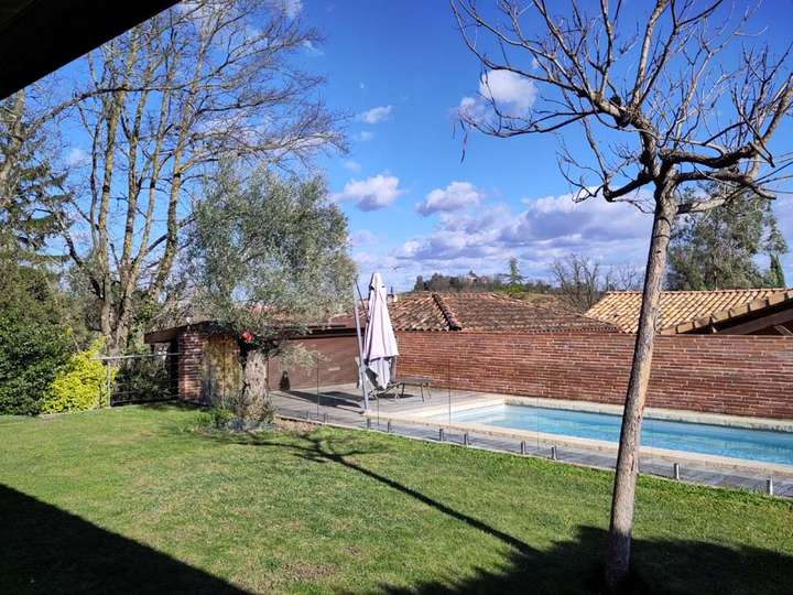 View of yard and pool