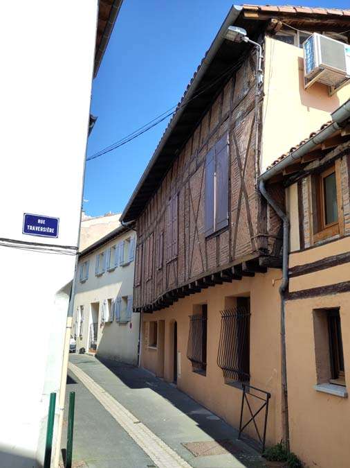 Old timbered two story home